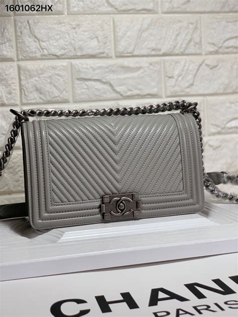 chanel boy grey chevron|Chanel boyfriend bag small.